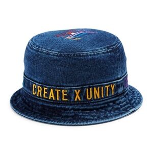 Tommy Hilfiger x Lewis Hamilton Denim Bucket Hat With Embroidered Design